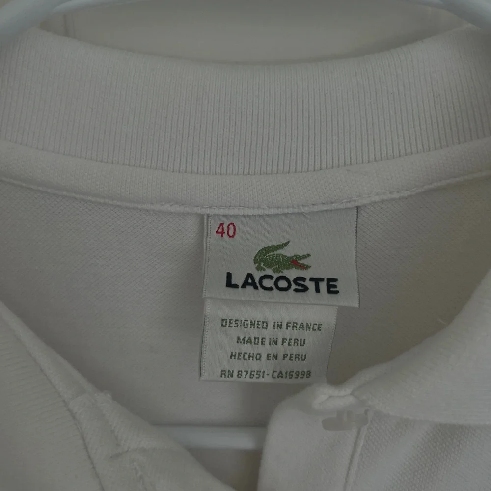 White shirt sleeve Lacoste polo dress - Picture 3 of 5